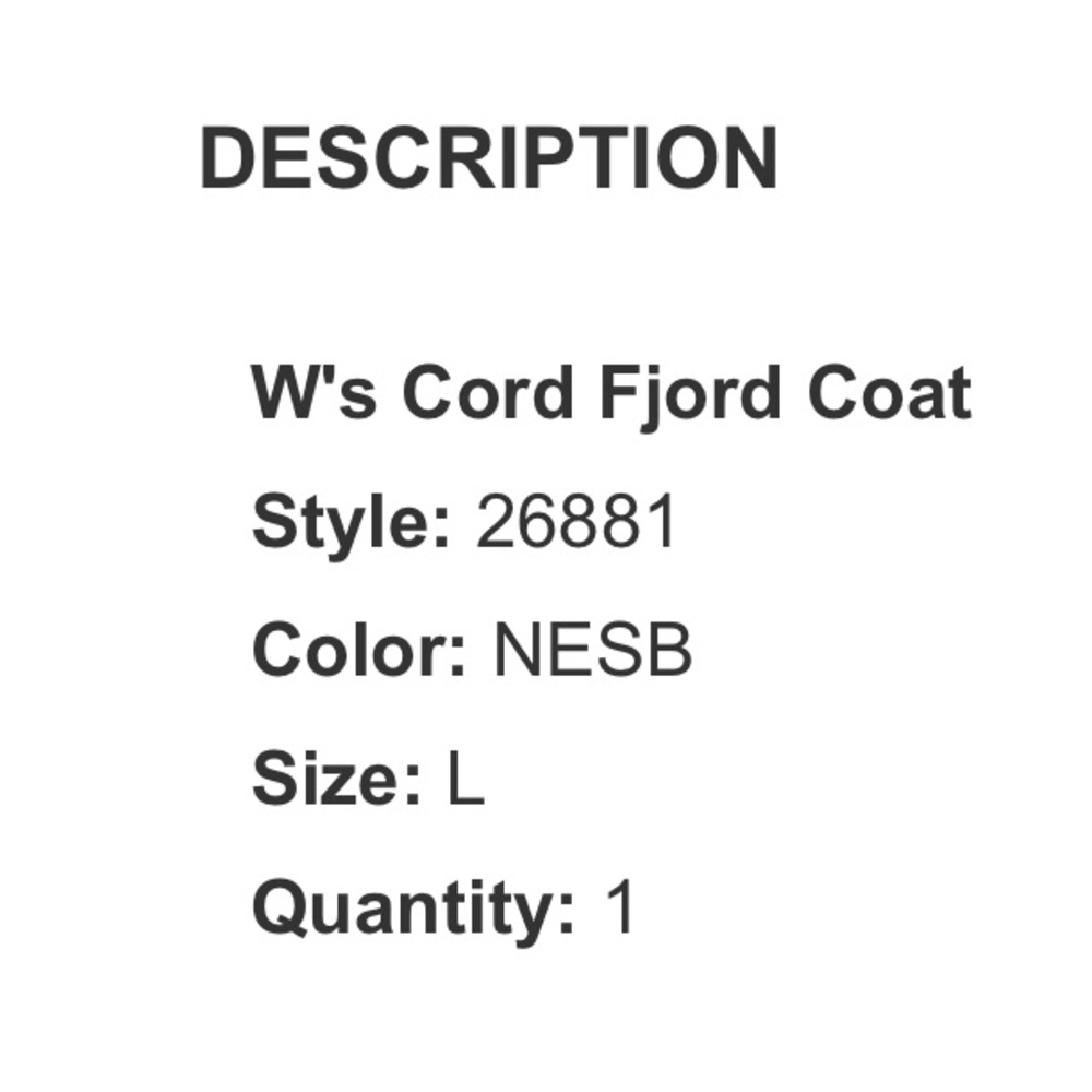 Patagonia Womens Cord Fjord Jacket - L - Like New (Worn Once) - Nest Brown - Picture 6 of 6